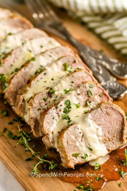 Roast Pork Tenderloin with Dijon Sauce (Easy to Make) Spend With Pennies