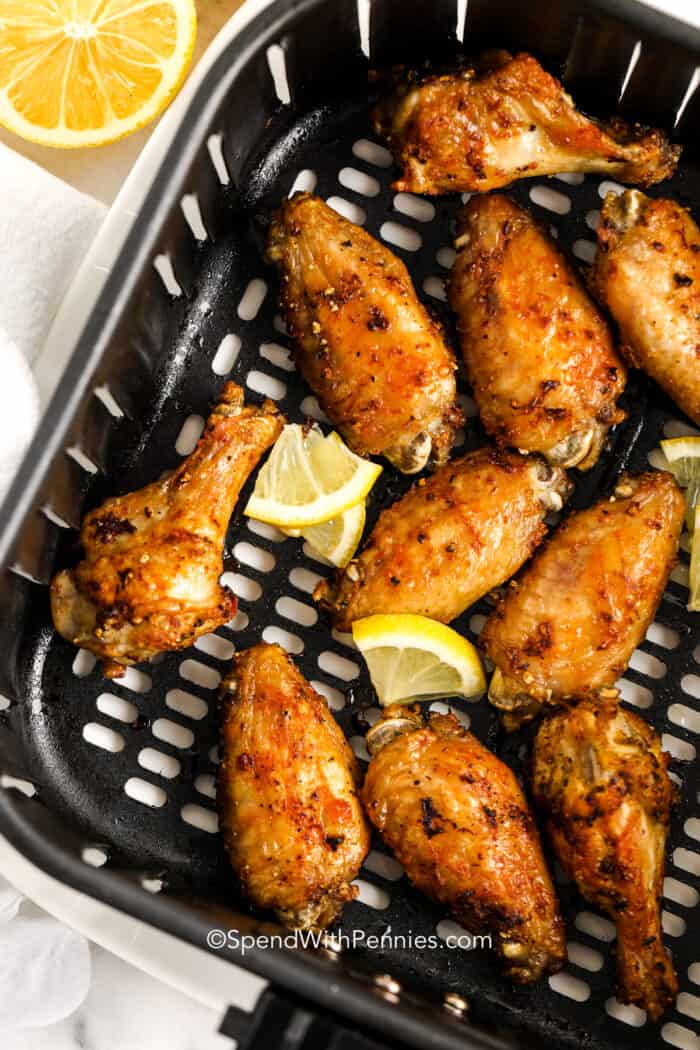 Lemon Pepper Wings (oven or air fryer) Spend With Pennies