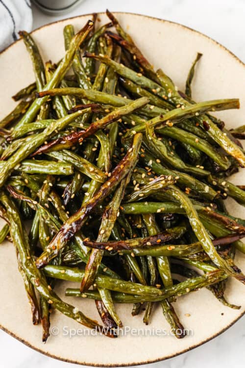 Sesame Air Fryer Green Beans Spend With Pennies