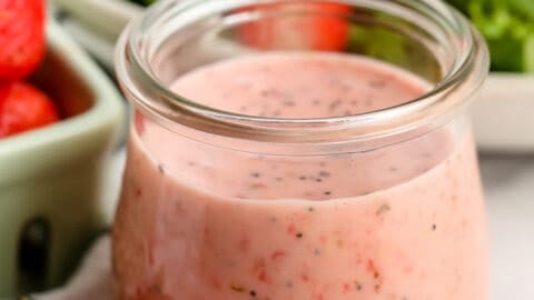 sachin and babi light blue dress Strawberry Salad With Champagne Vinaigrette main image 1