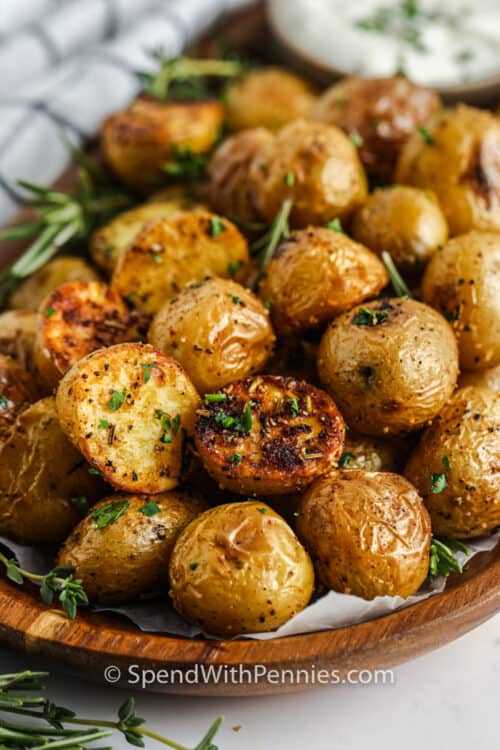 Rosemary Roasted Baby Potatoes Spend With Pennies