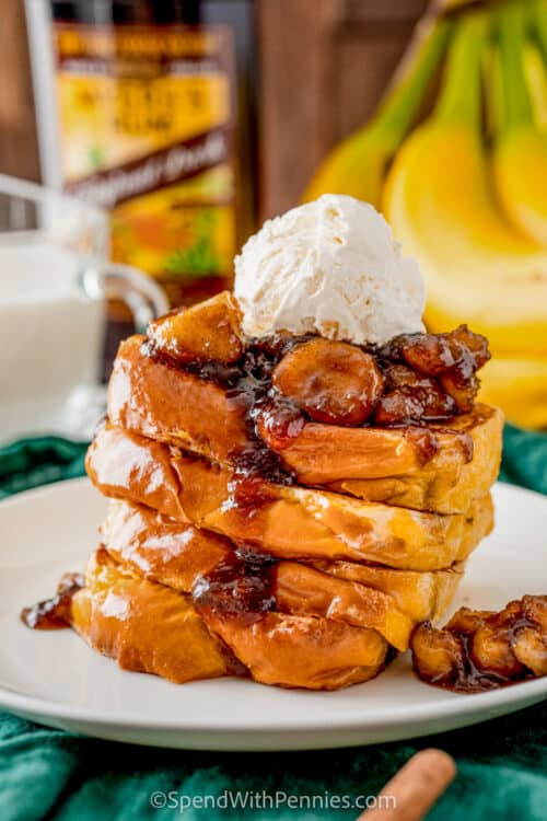 Bananas Foster French Toast Spend With Pennies