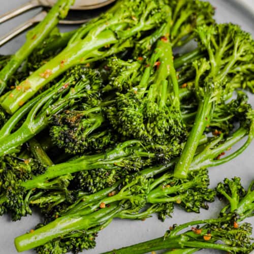 plated Garlic Butter Broccolini