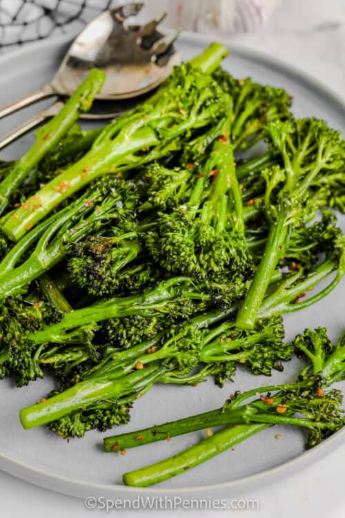 Garlic Soy Broccolini Spend With Pennies