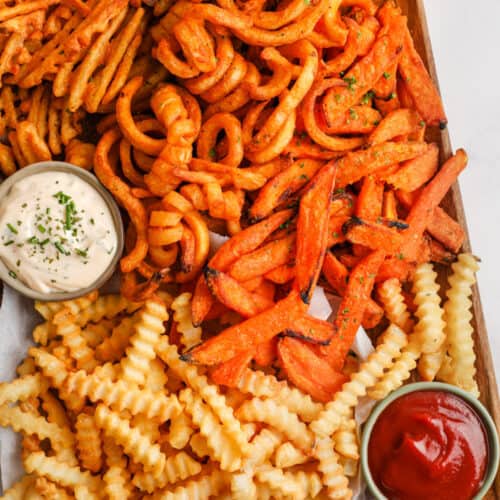 Air Fryer French Fries on a tray