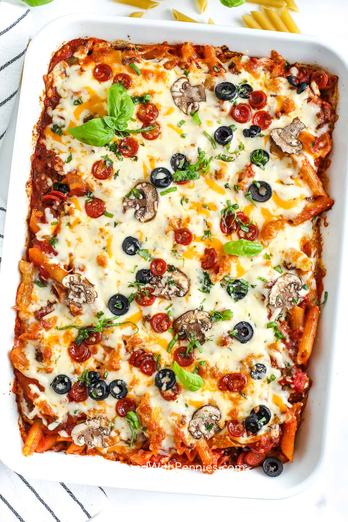 Supreme Pizza Casserole Spend With Pennies