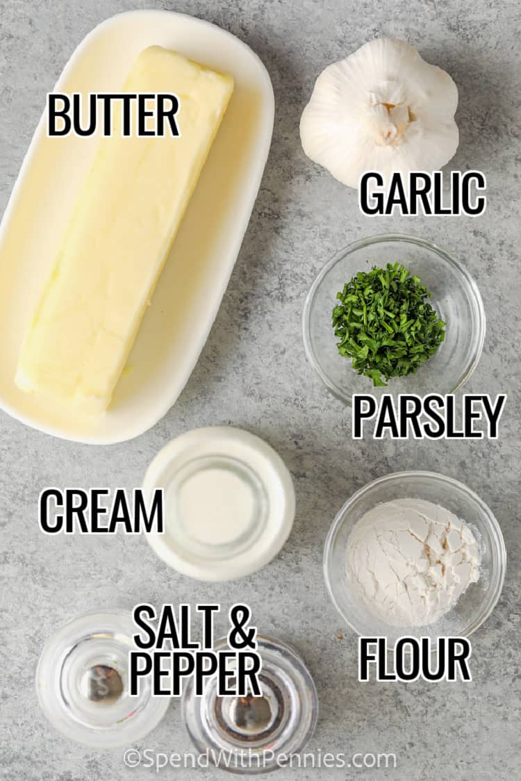 Garlic cream sauce ingredients