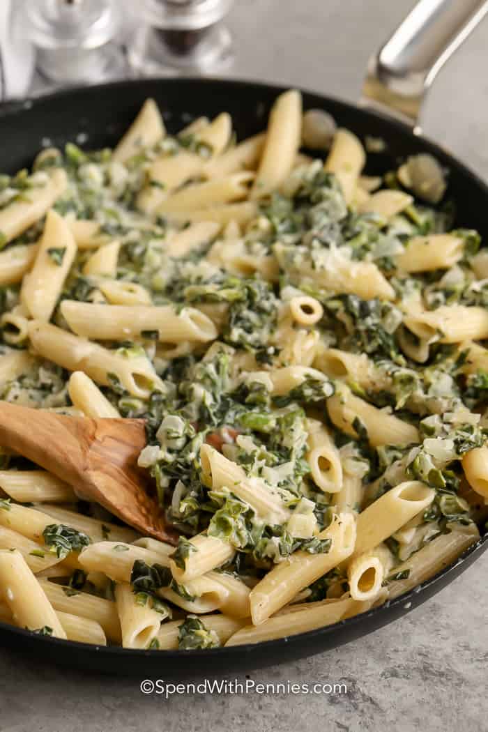 Quick &amp; Creamy Spinach Pasta-image