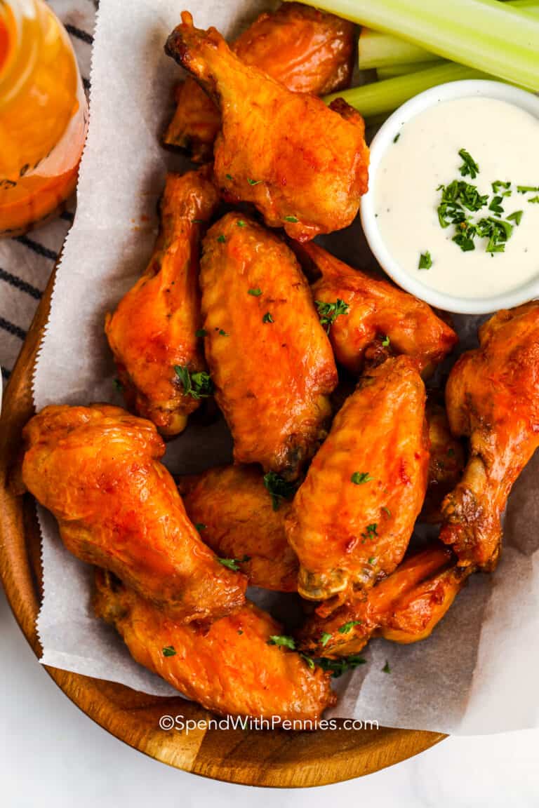 Extra Crispy Air Fryer Buffalo Wings Spend With Pennies