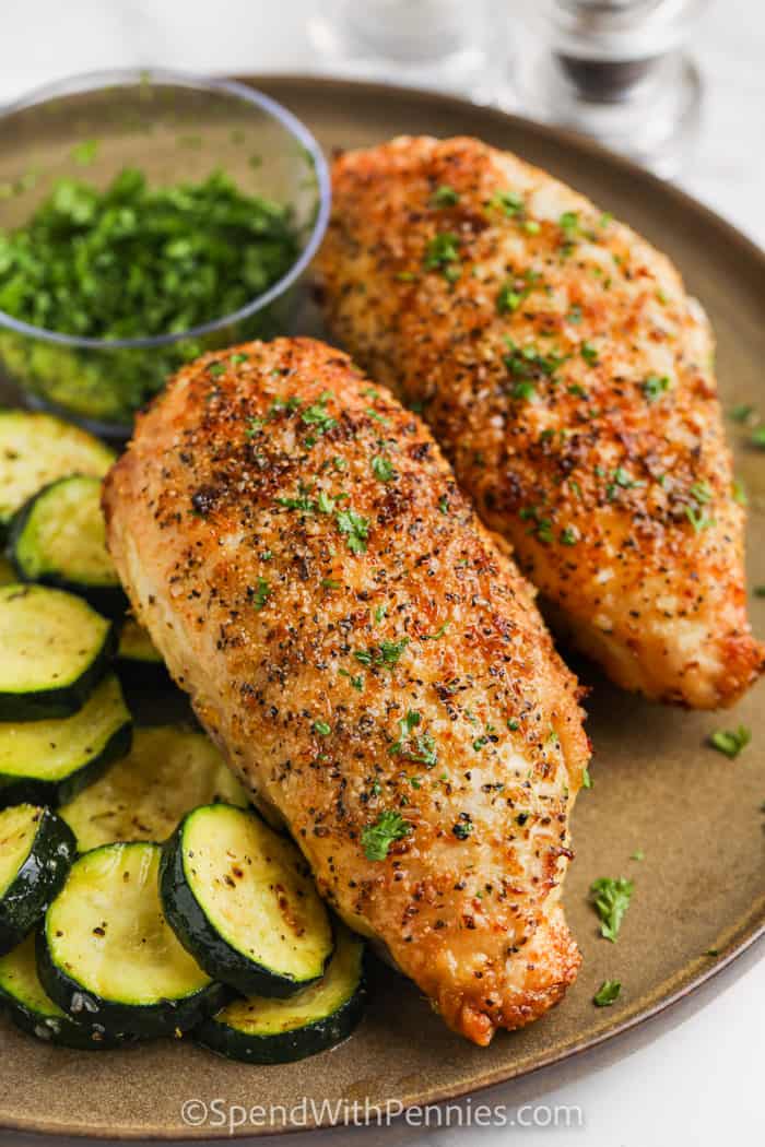 Air Fryer Split Lemon Pepper Chicken Breasts-image
