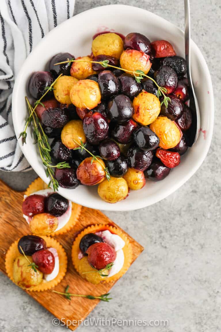 Balsamic Roasted Grapes Spend With Pennies