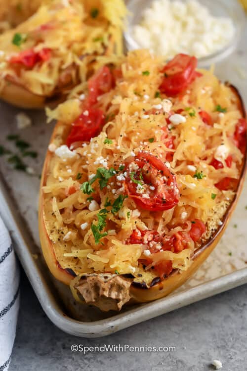 Feta Spaghetti Squash Spend With Pennies