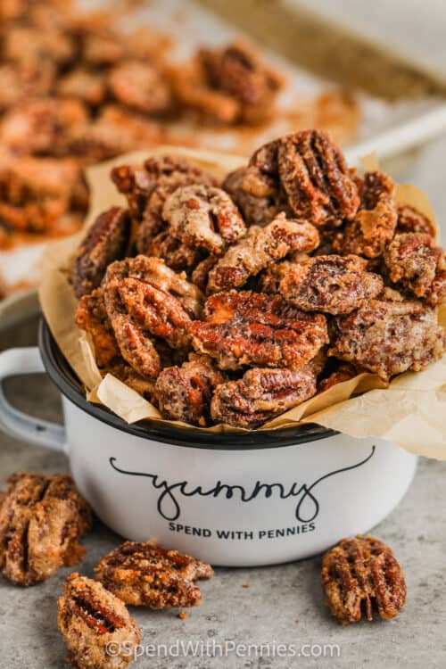 Candied Pecans (Easy to Make at Home!) - Spend with Pennies