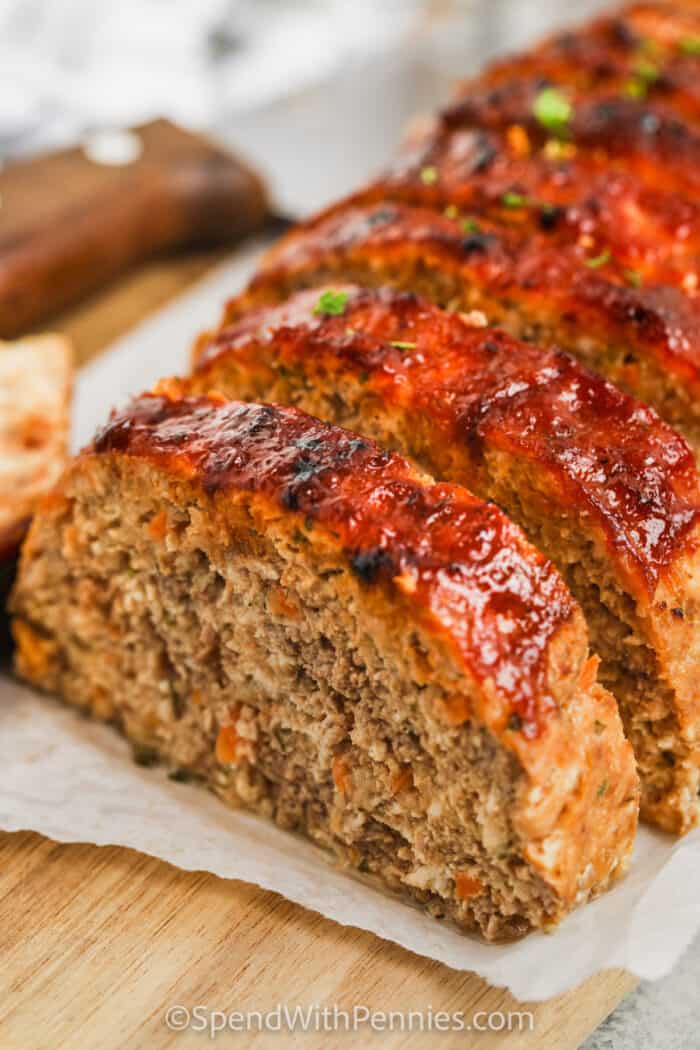 Healthy Meatloaf (Beef and Turkey) Spend With Pennies