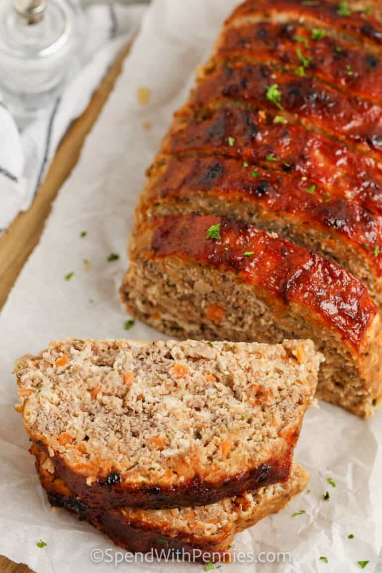 Healthy Meatloaf (Beef and Turkey) Honey and Bumble Boutique