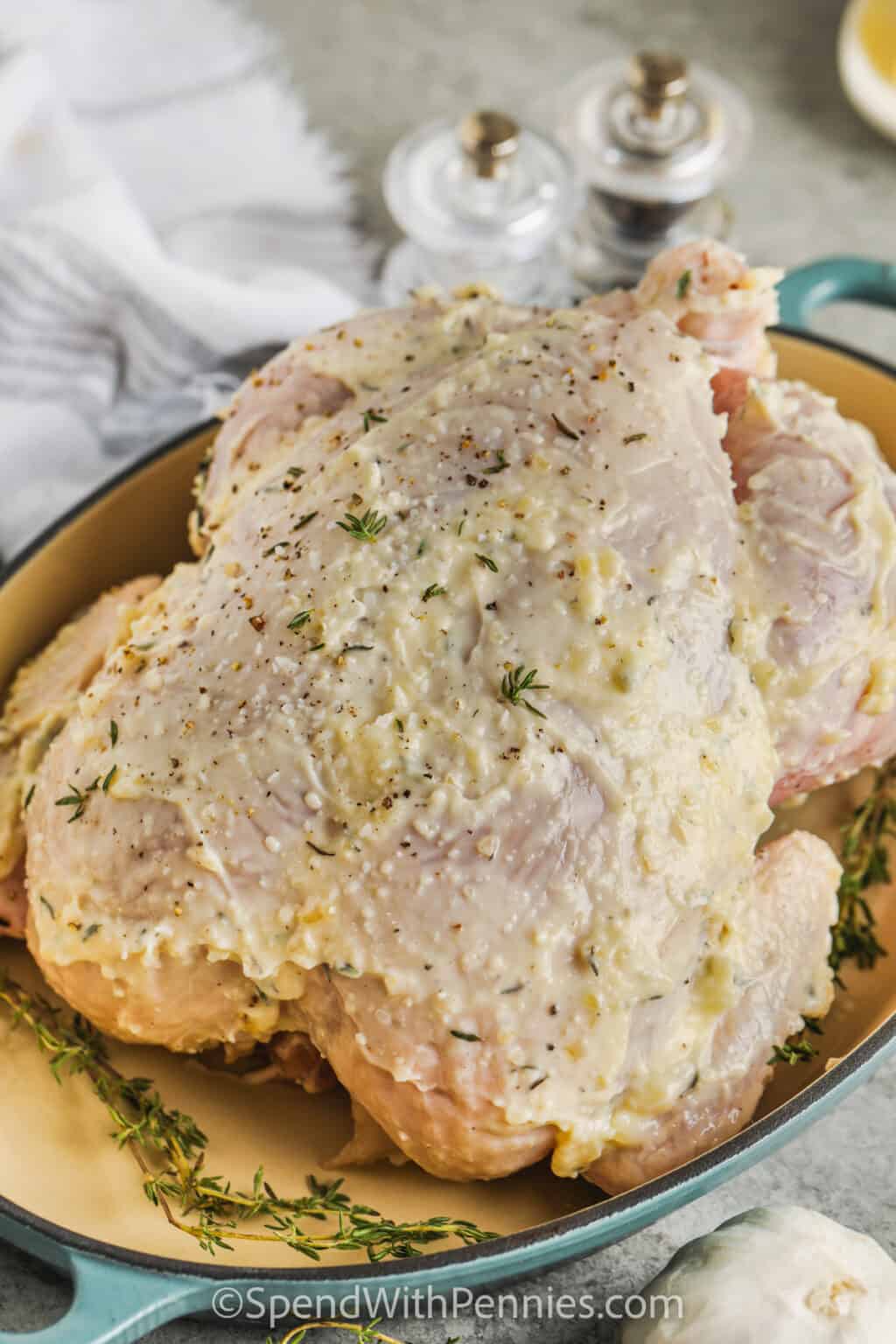 Garlic Butter Roast Chicken Spend With Pennies