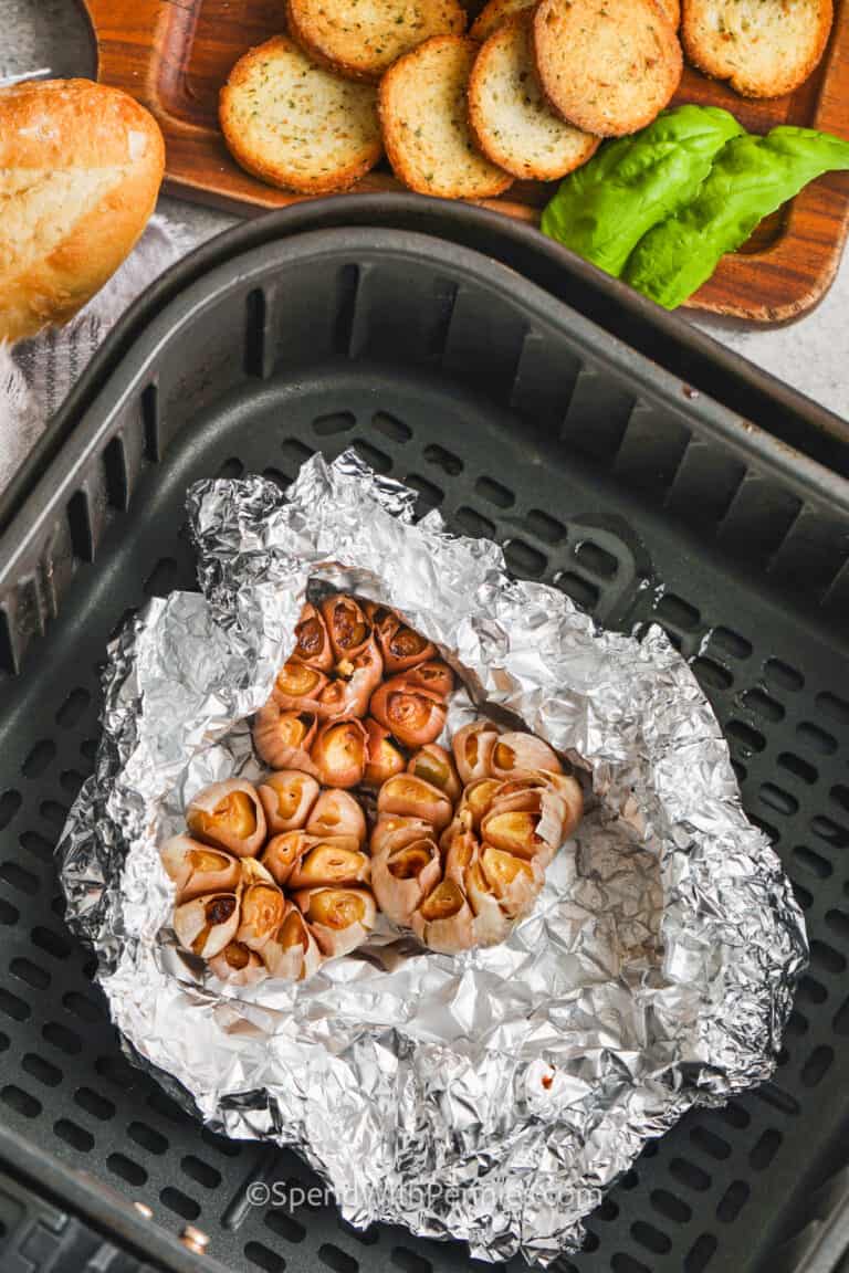 Air Fryer Roasted Garlic Spend With Pennies