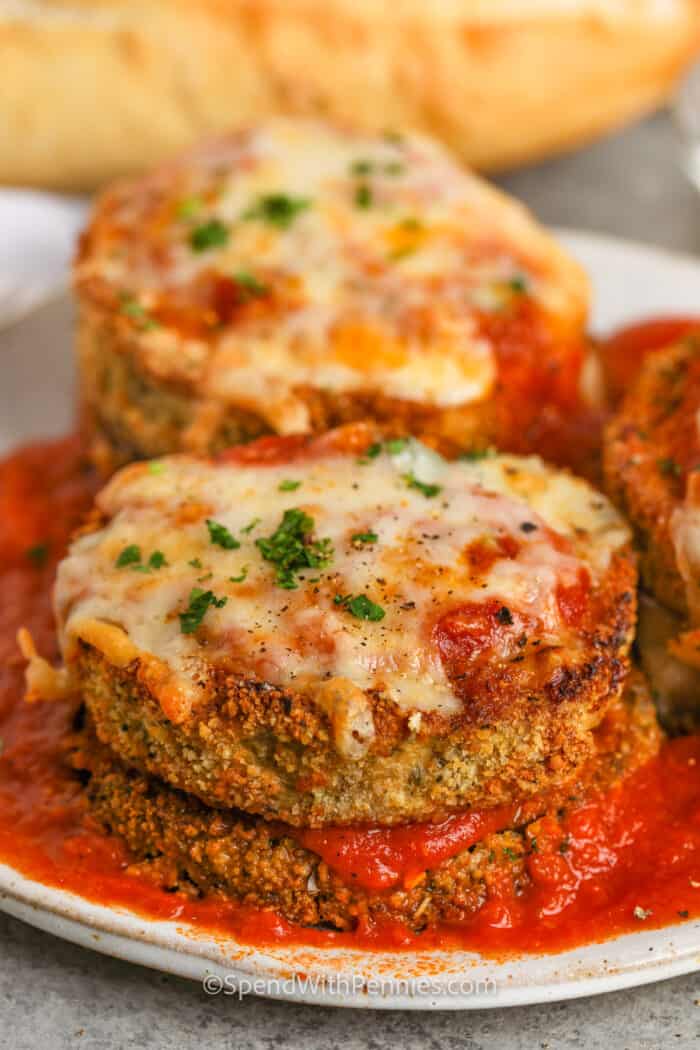 Air Fryer Eggplant Parmesan Spend With Pennies