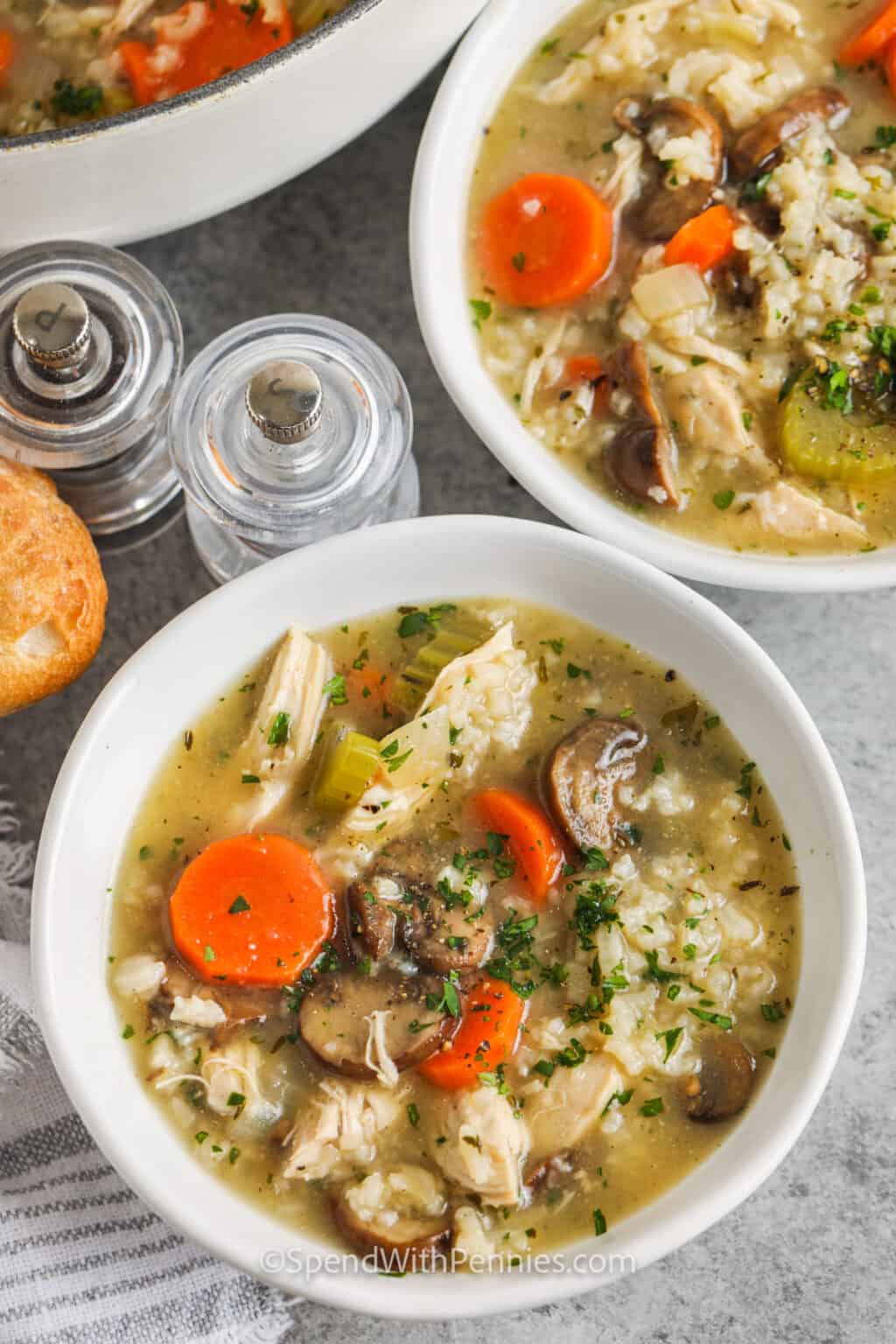 Chicken and Mushroom Soup Spend With Pennies