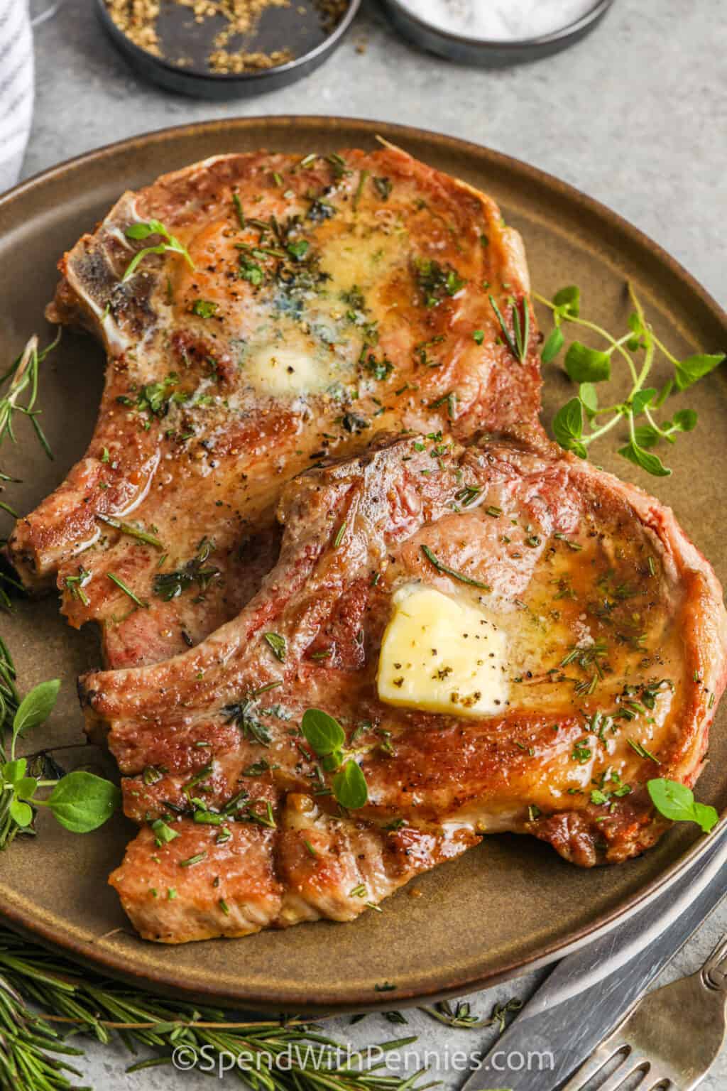 Pan Seared Pork Chops Spend With Pennies