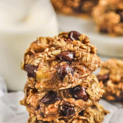 stack of Banana Breakfast Cookies