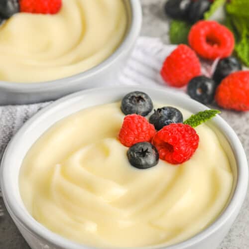 bowls of Vanilla Custard.