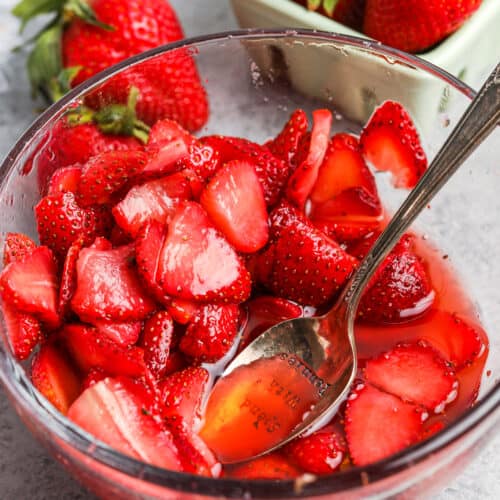 Macerated Strawberries Spend With Pennies