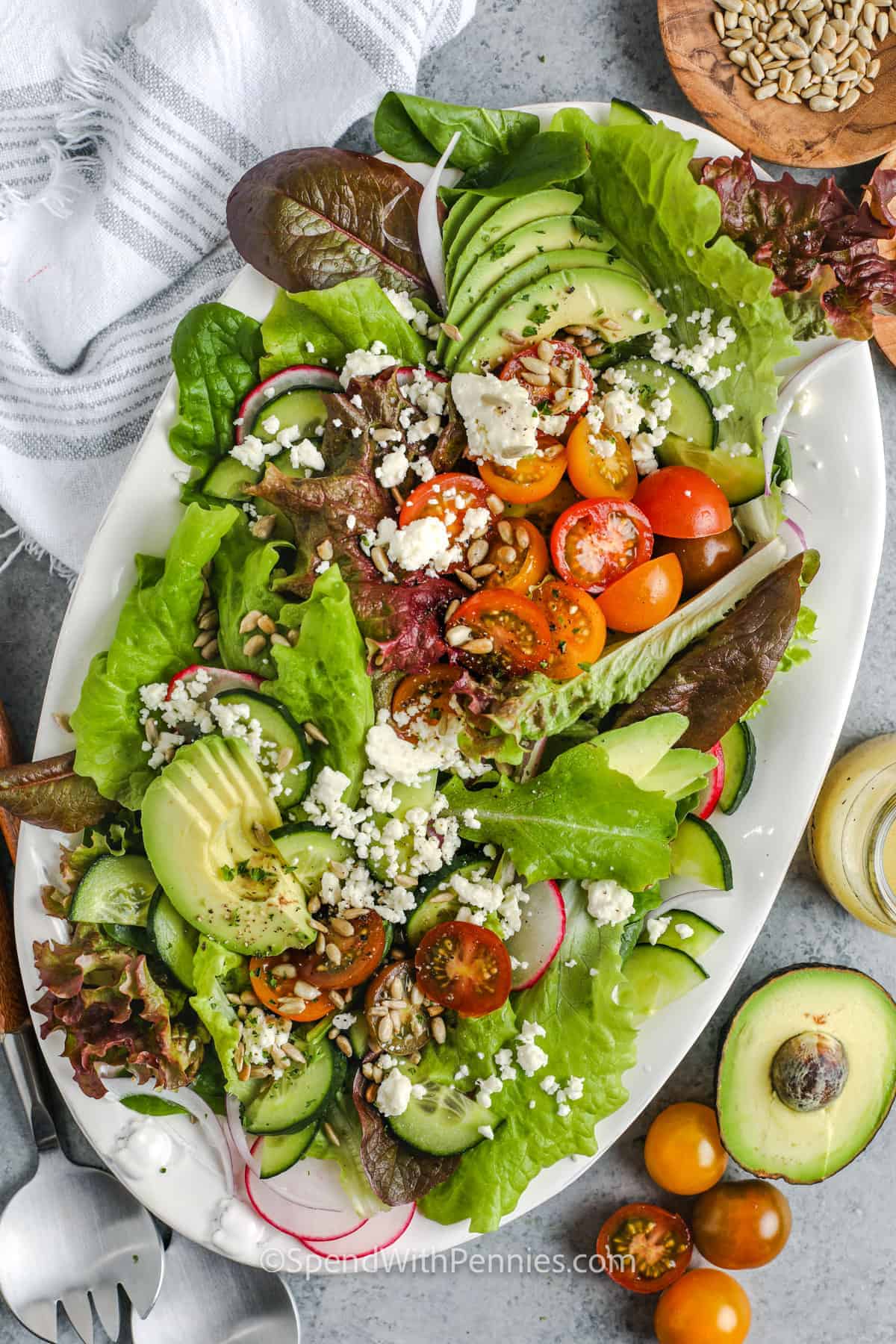 plate full of Summer Salad