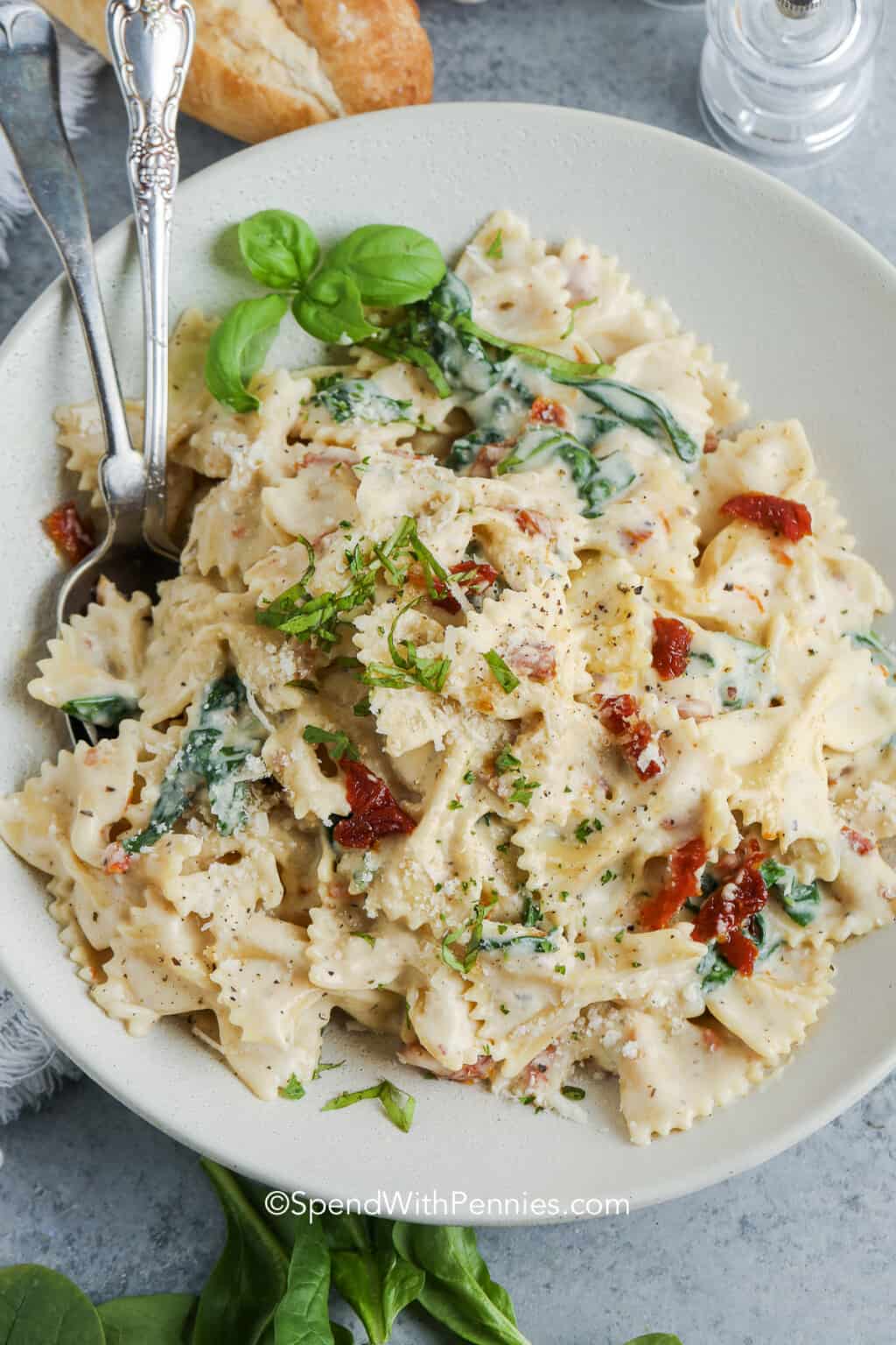 Creamy Bow Tie Pasta Spend With Pennies