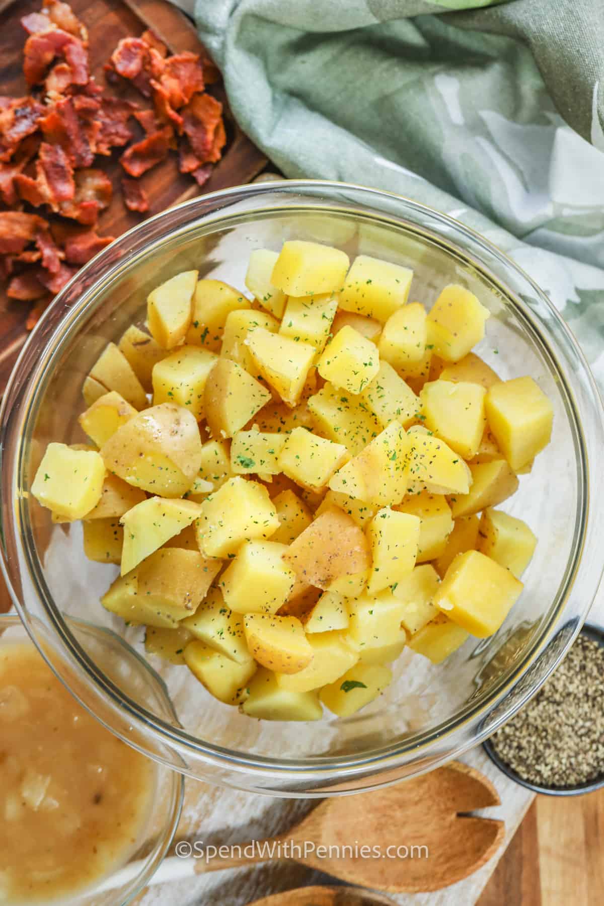 ingredients to make German Potato Salad