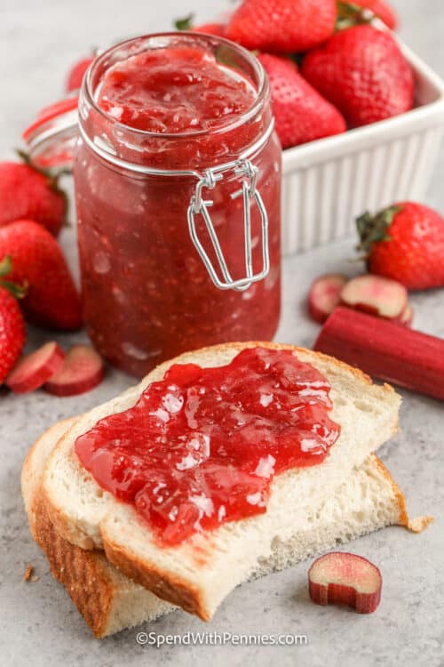 Strawberry Rhubarb Jam Spend With Pennies
