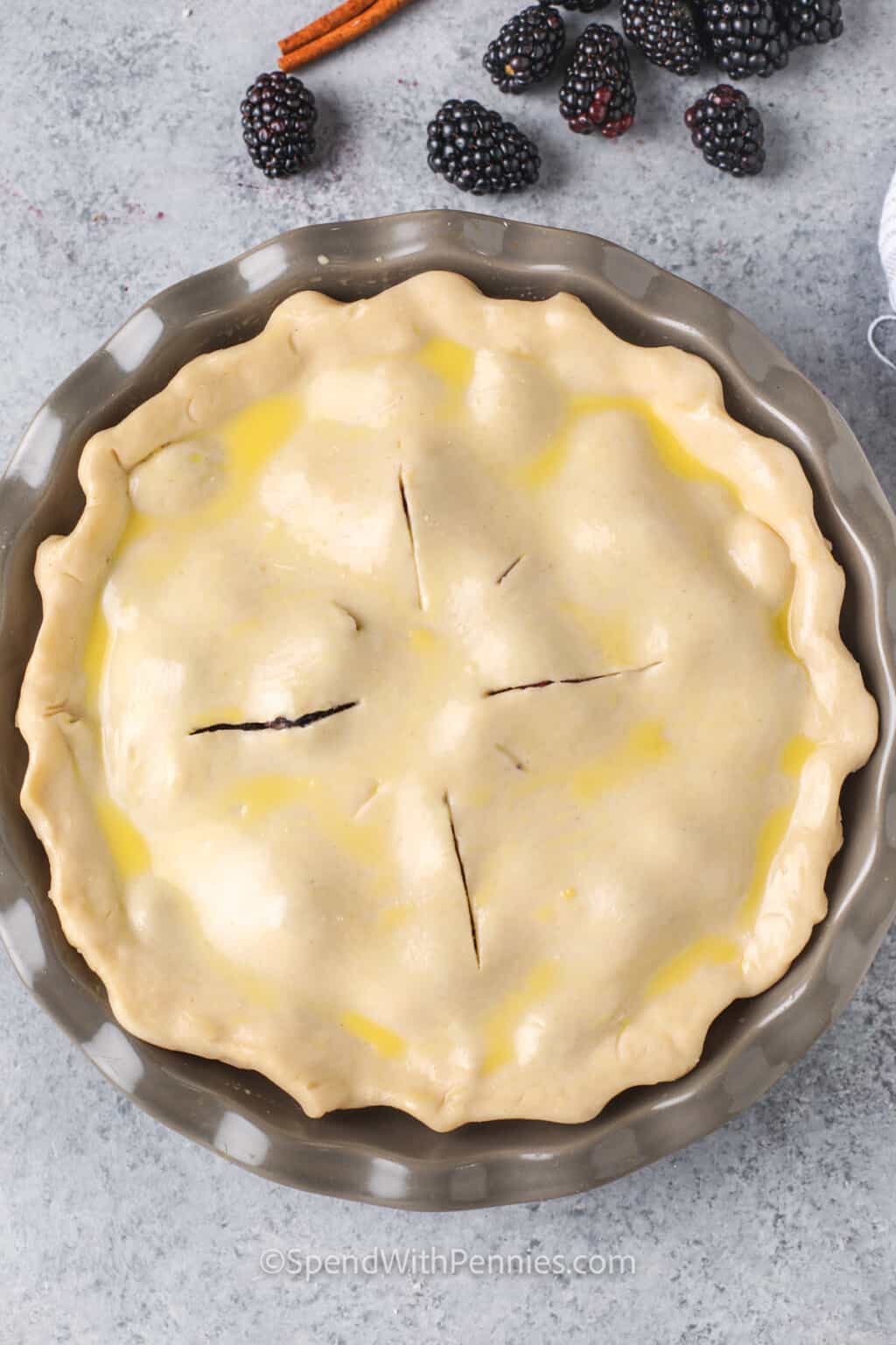 Homemade Blackberry Pie Spend With Pennies