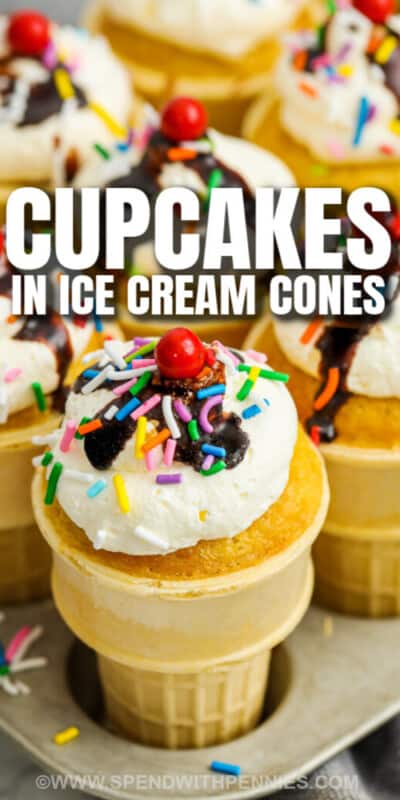 Ice Cream Cone Cupcakes