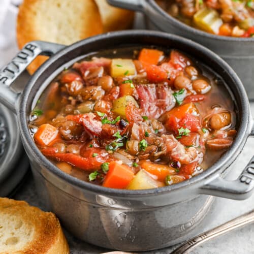 Crock Pot Ham and Lentil Soup Spend With Pennies