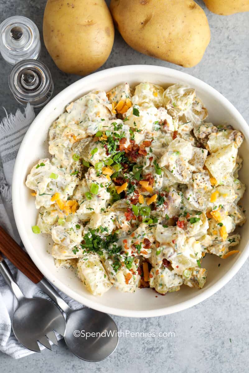 Potato Salad with Bacon Spend With Pennies