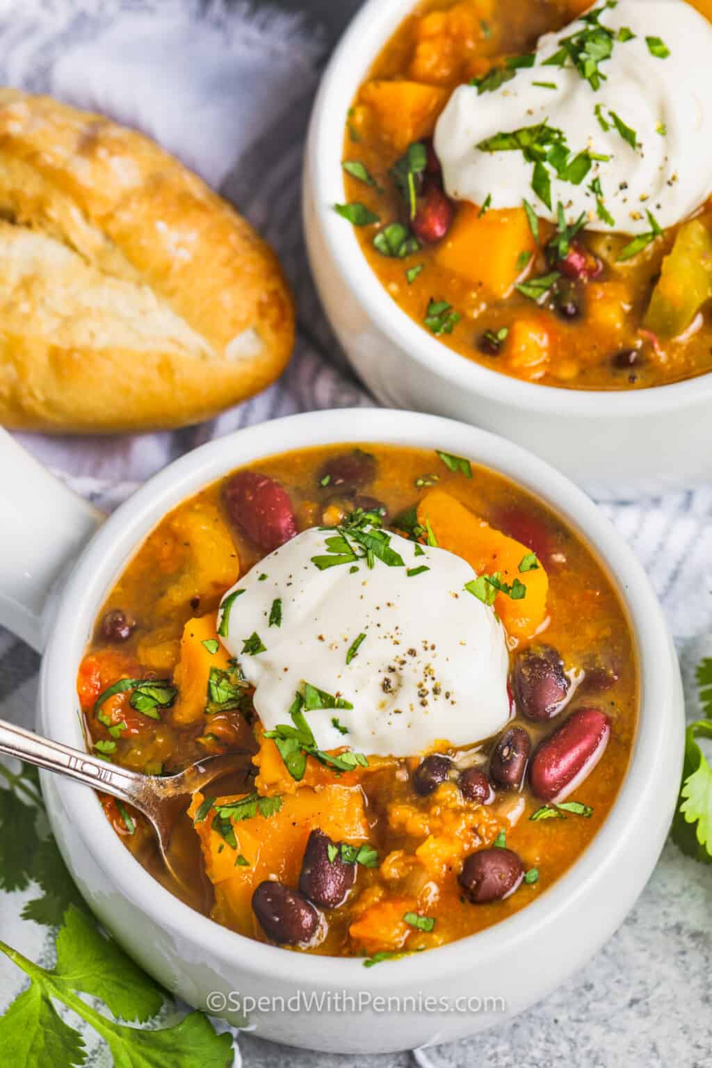 Slow Cooker Butternut Squash Chili Spend With Pennies