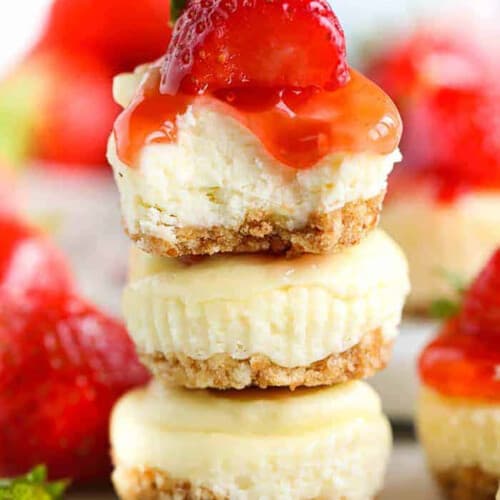stack of Mini Cheesecakes