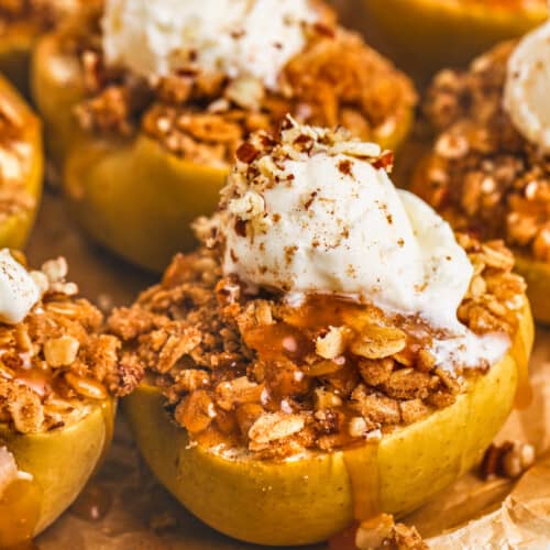 Baked Apples with oats
