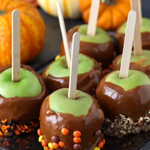 Caramel Apples with toppings