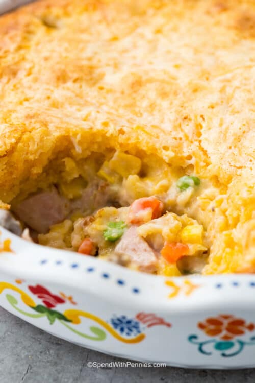 Cornbread & Leftover Turkey Casserole Spend With Pennies