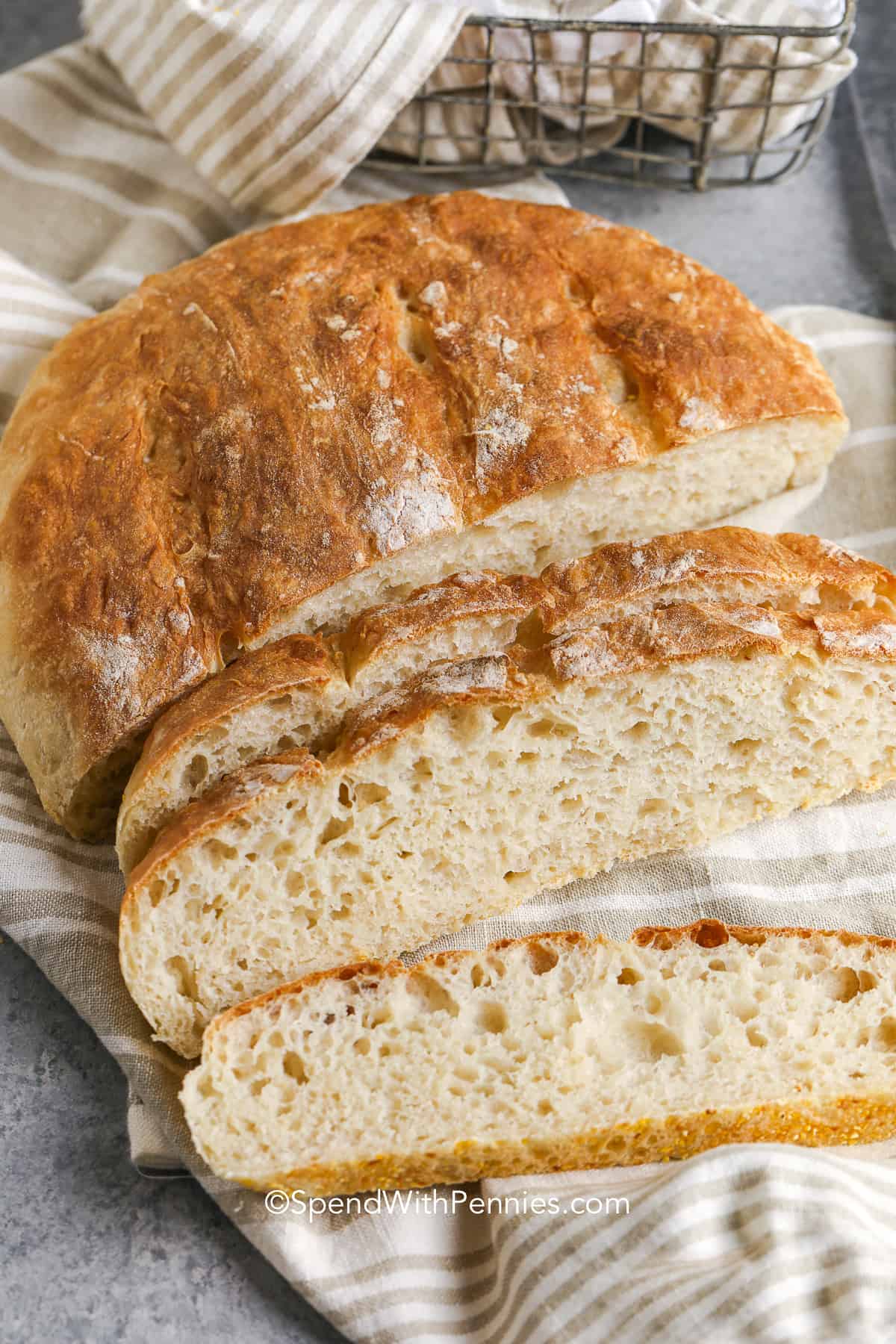 Easy Artisan Bread Recipe Spend With Pennies