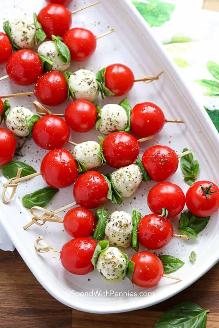 Caprese Skewers Spend With Pennies
