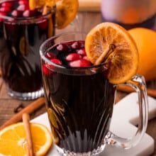 glasses of Easy Mulled Wine