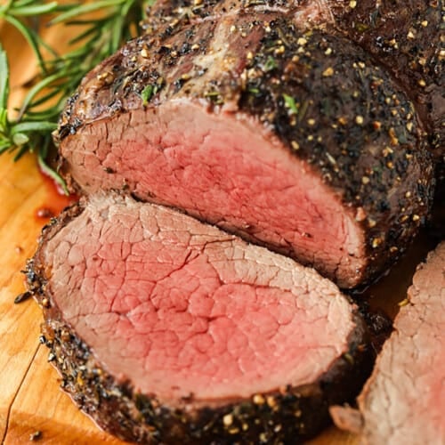 sliced Roast Beef Tenderloin