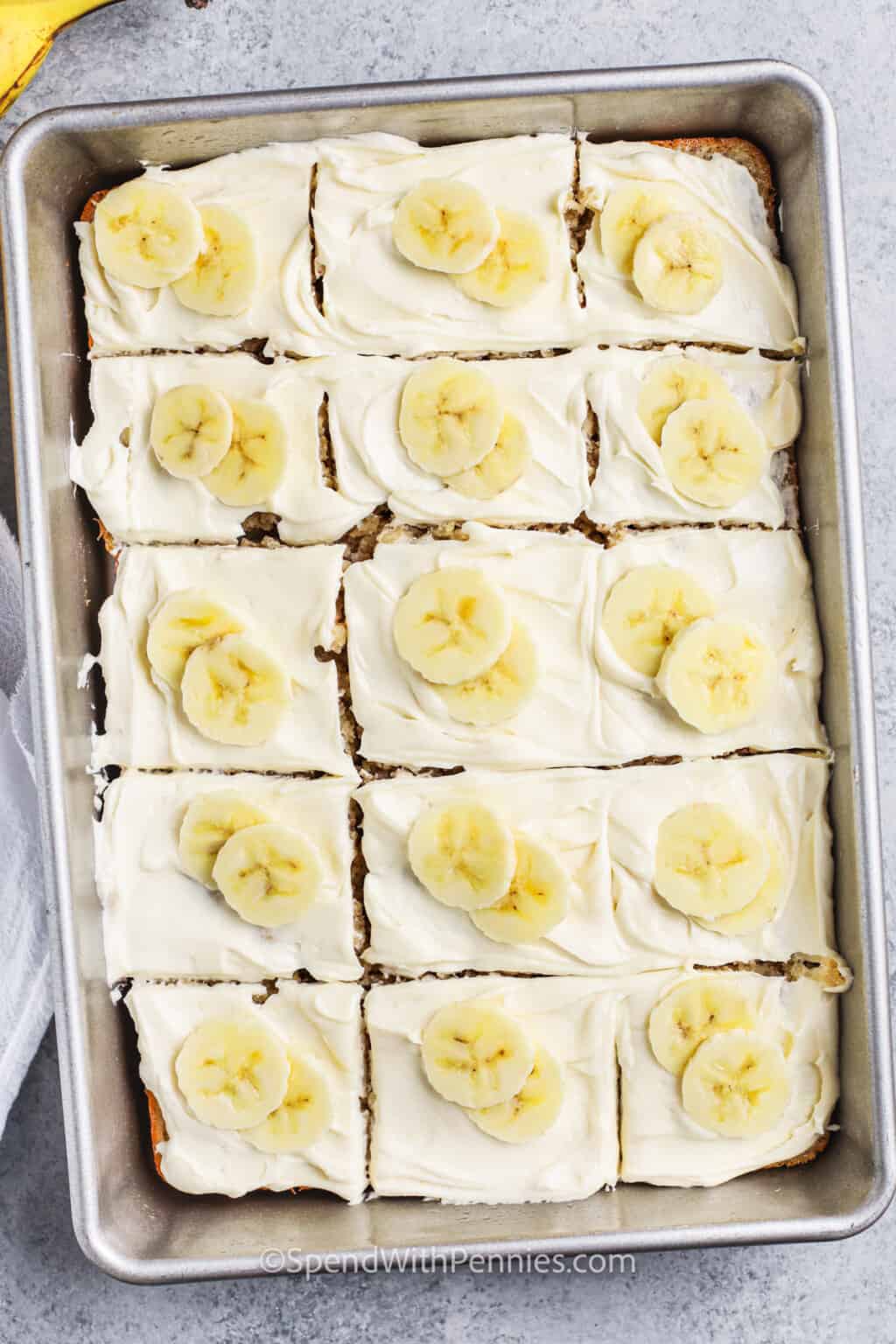 Banana Bars with Cream Cheese Frosting Spend With Pennies