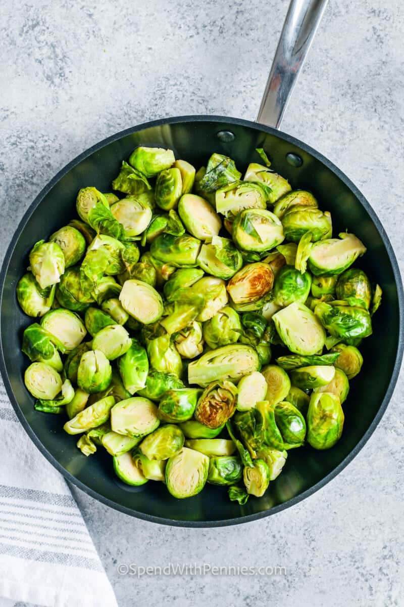 Baked Brussels Sprouts au Gratin Spend With Pennies