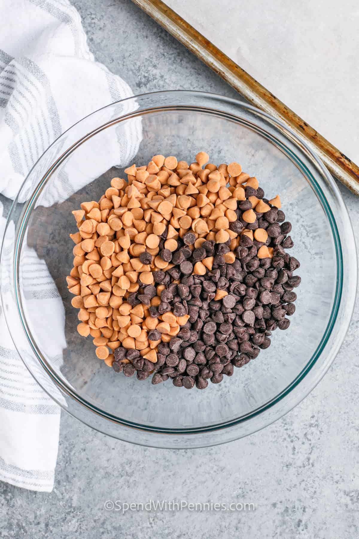 chocolate and butterscotch chips to make Haystacks