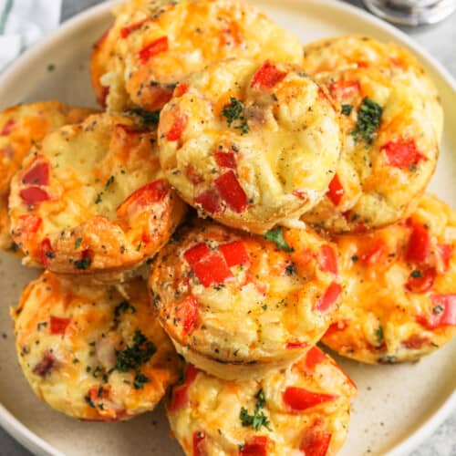 plated Make Ahead Egg Muffins