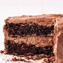 a frosted layer chocolate cake