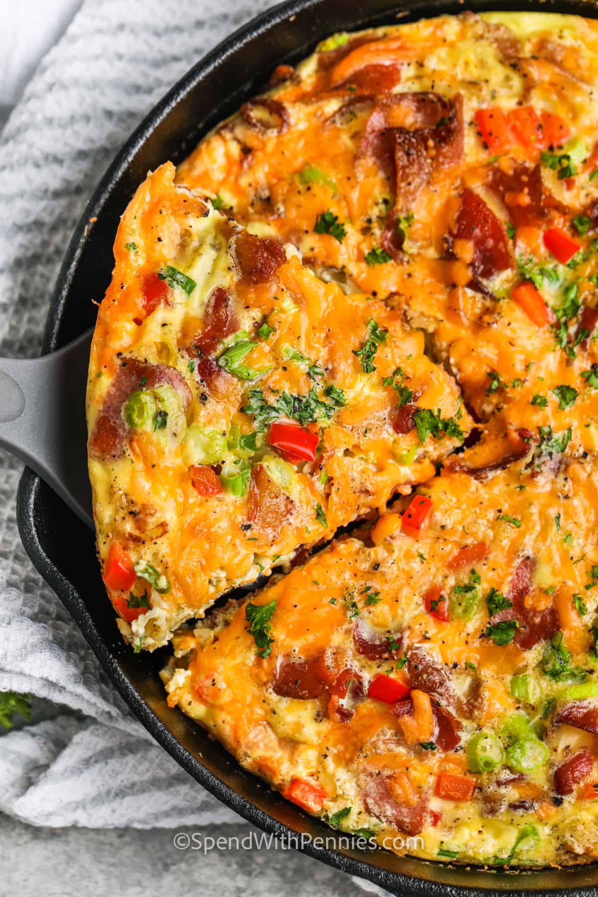 Easy Frittata Recipe - Spend With Pennies